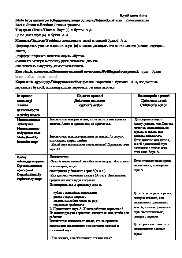 Обложка для материала конспект организованной учебной деятельности "Грамота"