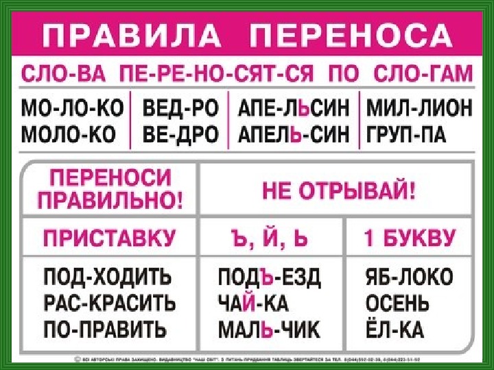 Как перенести слово торт