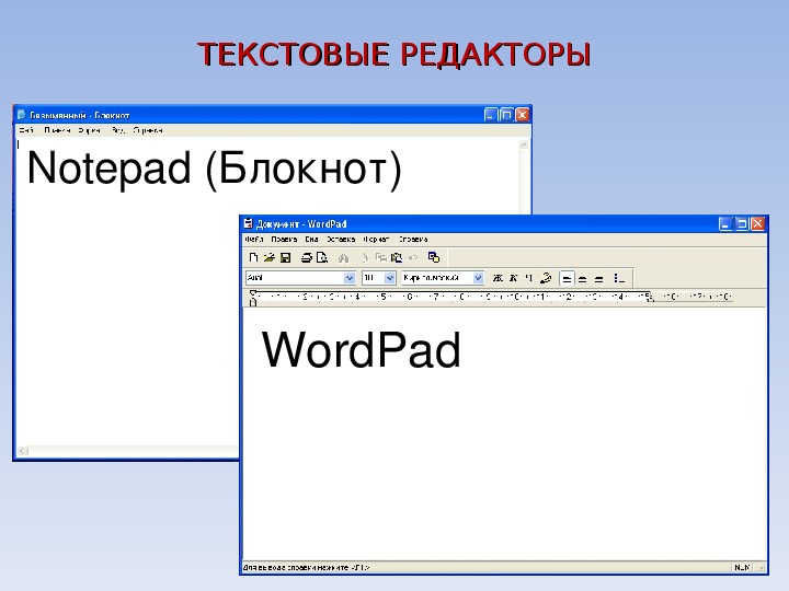 Текстовой редактор на компьютере