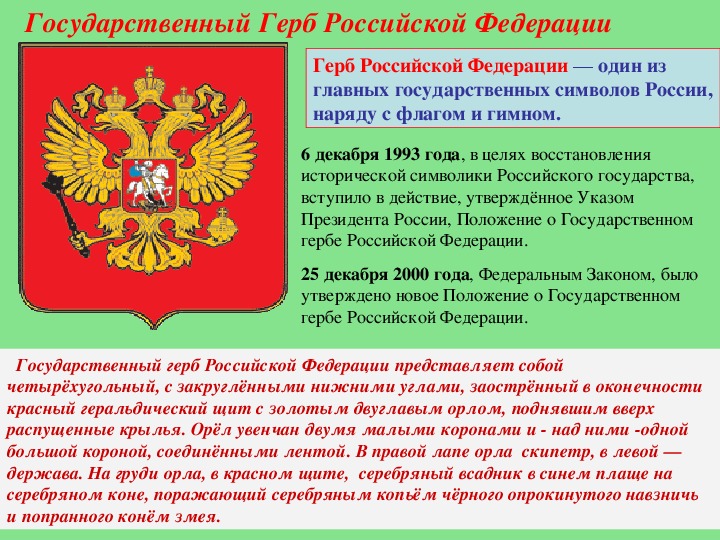Символы россии в конституции рф