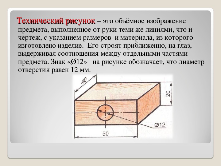 Основные элементы графических изображений технология 5 класс. Графическое изображение деталей из древесины. Технический рисунок определение.