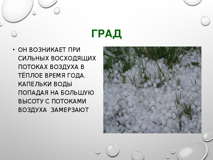 География 6 класс атмосферные осадки презентация 6 класс