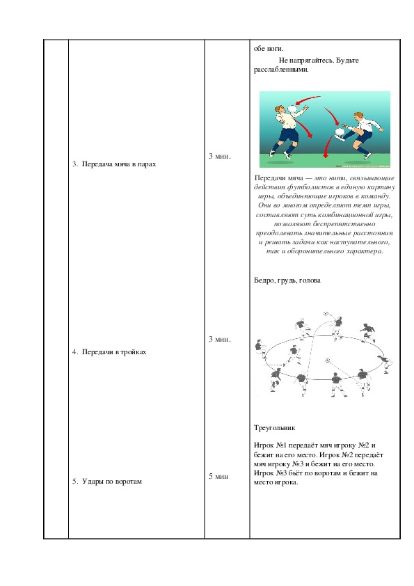 Конспекты мини футбол