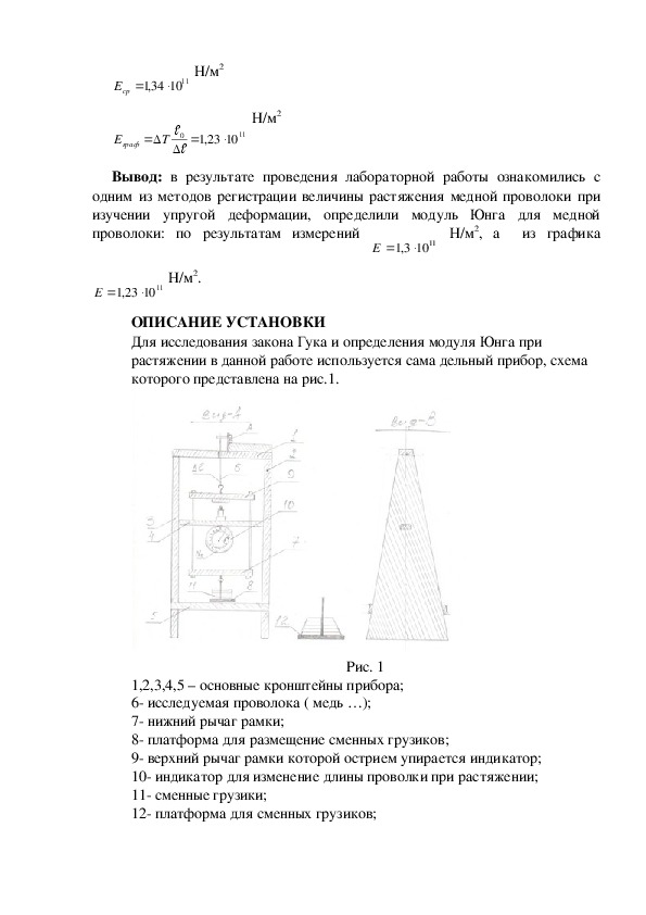 Определение модуля юнга лабораторная