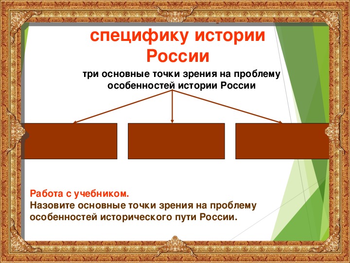 Исторические особенности