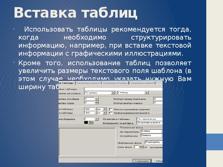 Шаблон используется. Способы вставки таблицы. Технология вставки таблицы. Вставка таблицы описание.