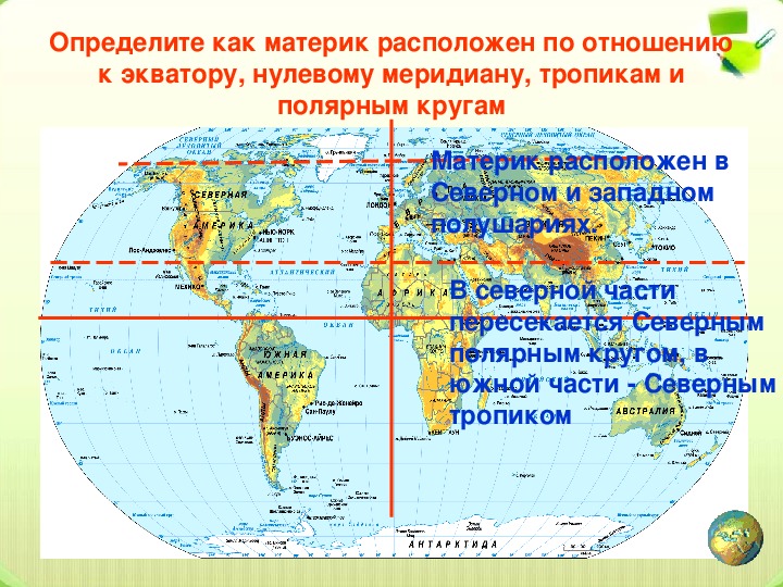 Тихий океан расположен в полушариях. Экватор на карте. Географическое положение экватора. Северная часть экватора.