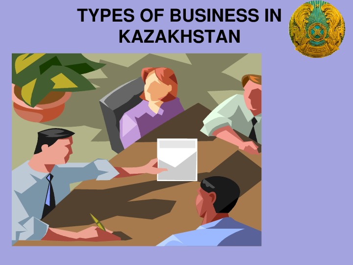 Презентация  урока по теме : Types of business  in Kazakhstan