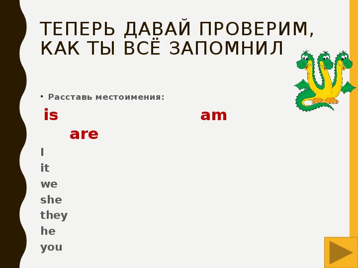 Глагол to be в английском языке презентация 2 класс