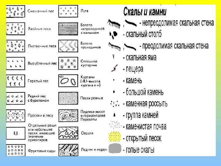 План местности это 4 класс окружающий мир