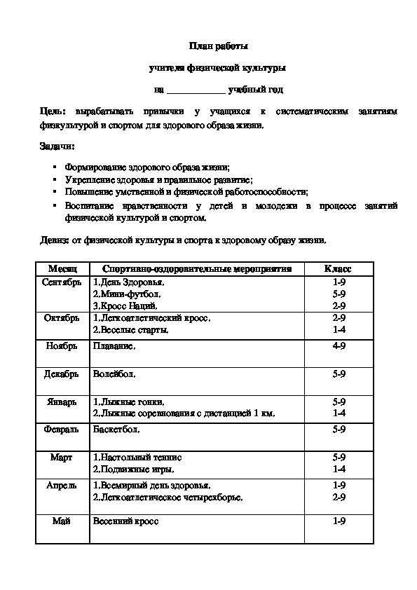 План работы учителя логопеда в летний период в доу