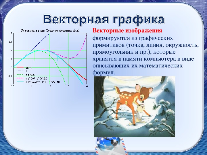 Из чего строится изображение в векторной графике