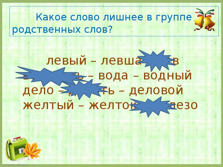 Родственные слова 2 класс школа россии презентация