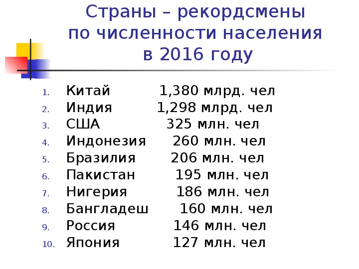 На картинке представлен график отображения классификации населения по численности населения