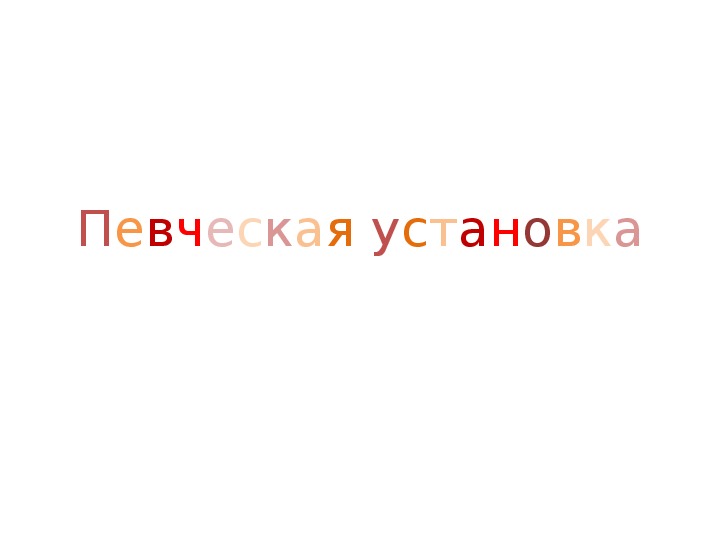 Презентация по музыке. Тема урока: Певческая установка (2 класс).