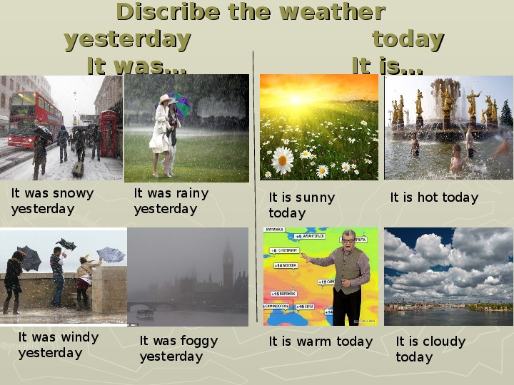 What day is yesterday. Урок на тему weather. Открытый урок тема weather. Открытый урок на тему Seasons and weather. Урок английского языка по теме погода.