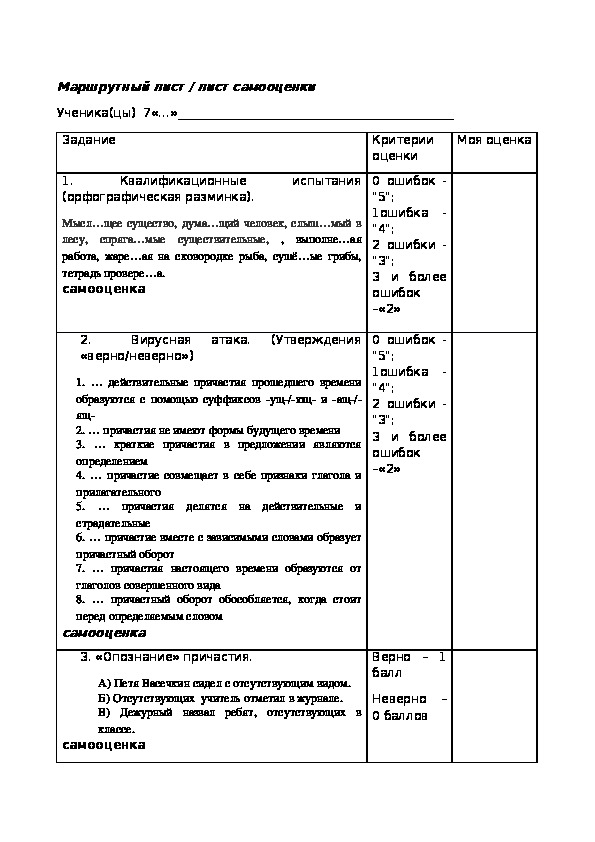 Комплект таблиц Русский язык. Причастие и деепричастие (12 шт.)