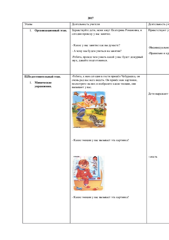 Обложка для материала Технологическая карта индивидуального занятия по автоматизации звука ч