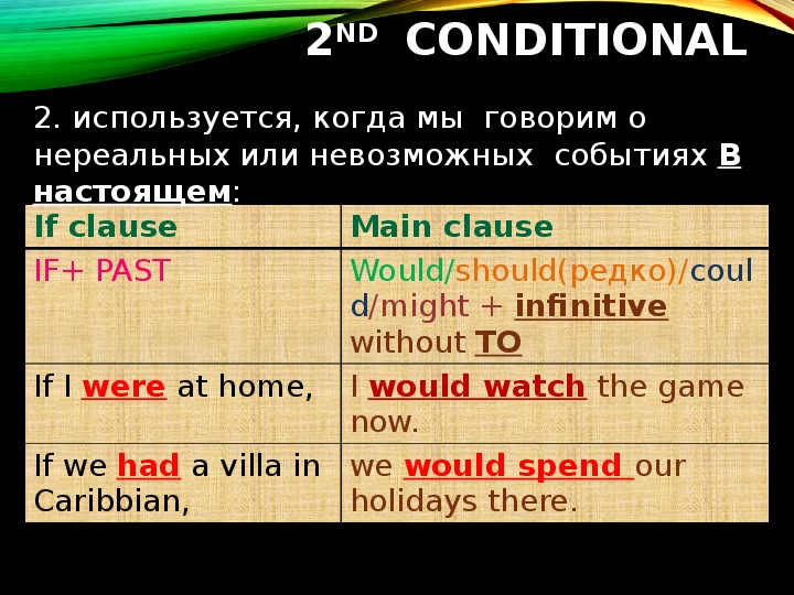 Conditional two