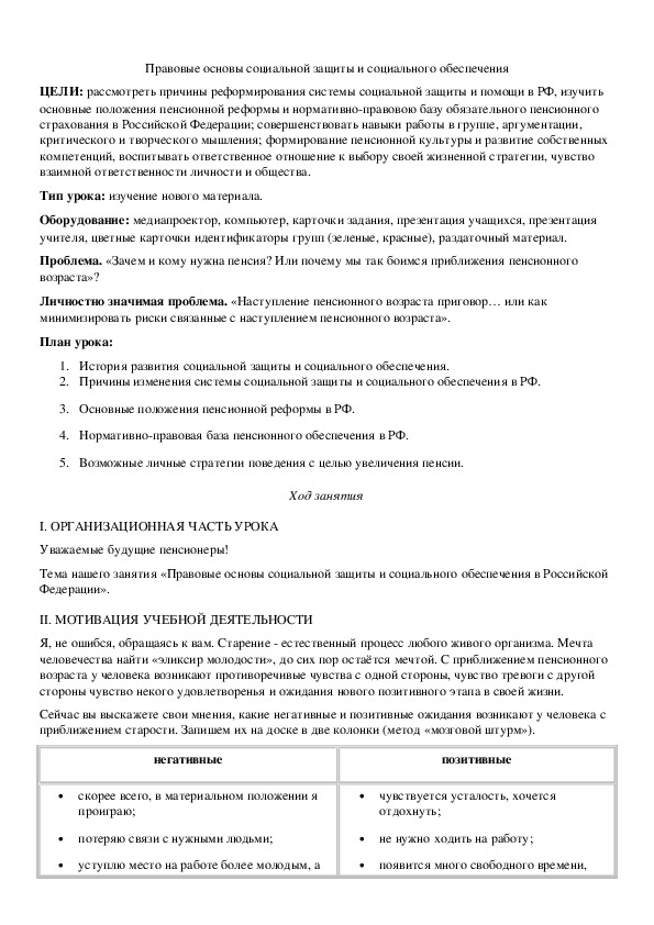 Обложка для материала Правовые основы социальной защиты и социального обеспечения