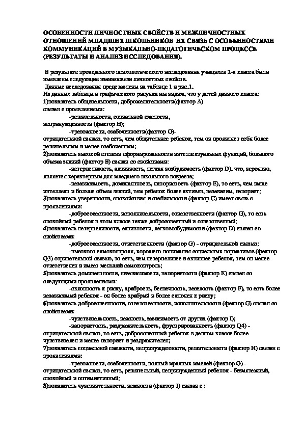 Обложка для материала ОСОБЕННОСТИ ЛИЧНОСТНЫХ СВОЙСТВ И МЕЖЛИЧНОСТНЫХ ОТНОШЕНИЙ МЛАДШИХ ШКОЛЬНИКОВ  ИХ СВЯЗЬ С ОСОБЕННОСТЯМИ КОММУНИКАЦИЙ В МУЗЫКАЛЬНО-ПЕДАГОГИЧЕСКОМ ПРОЦЕССЕ