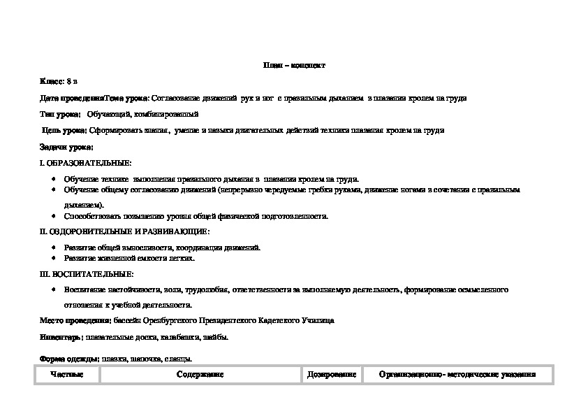 Обложка для материала План – конспект