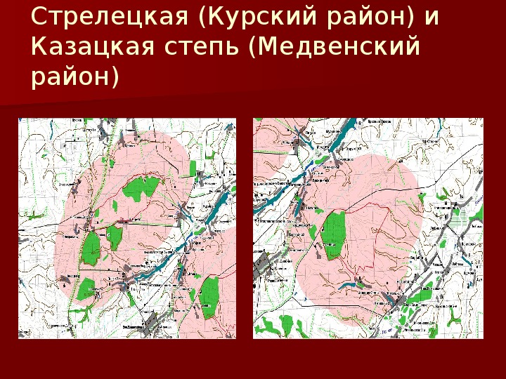 Стрелецкая степь курск карта