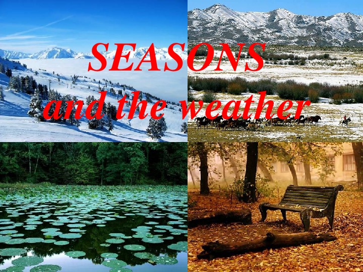 Презентация по английскому языку на тему: "Времена и погода. Seasons and Weather" 5 класс