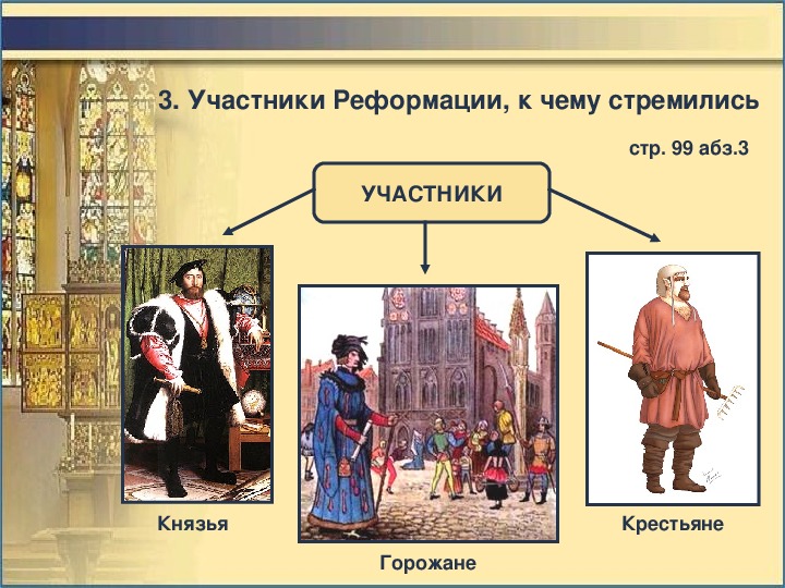 Презентация по истории на тему начало реформации в европе обновление христианства