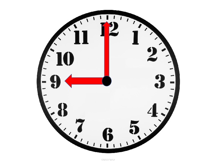 Презентация "Определение времени по часам"