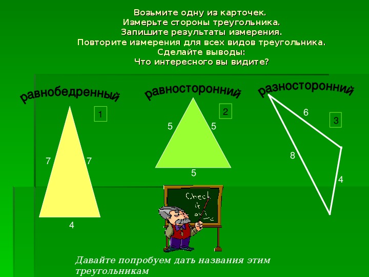 Проект по теме треугольники 7 класс