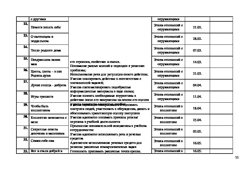 Ктп внеурочная деятельность 5 класс