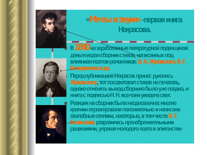 Разработка  урока    литературы   Жизнь и творчество   Н.А.Некрасова
