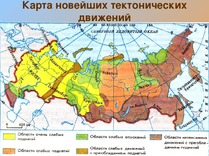 Рельефообразующие факторы  России (часть 1)