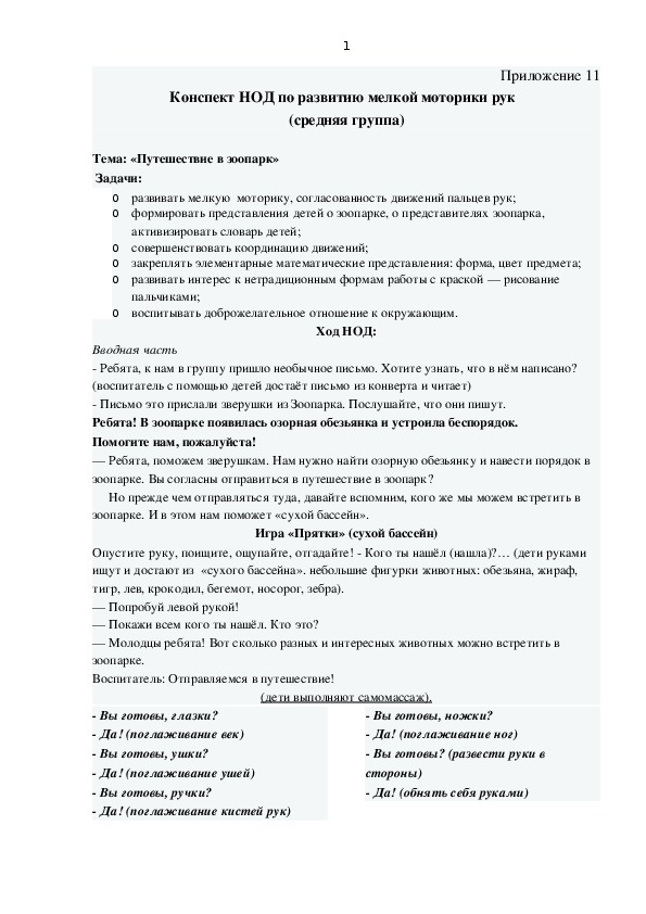 Обложка для материала конспект НОД по теме: "Путешествие в зоопарк"