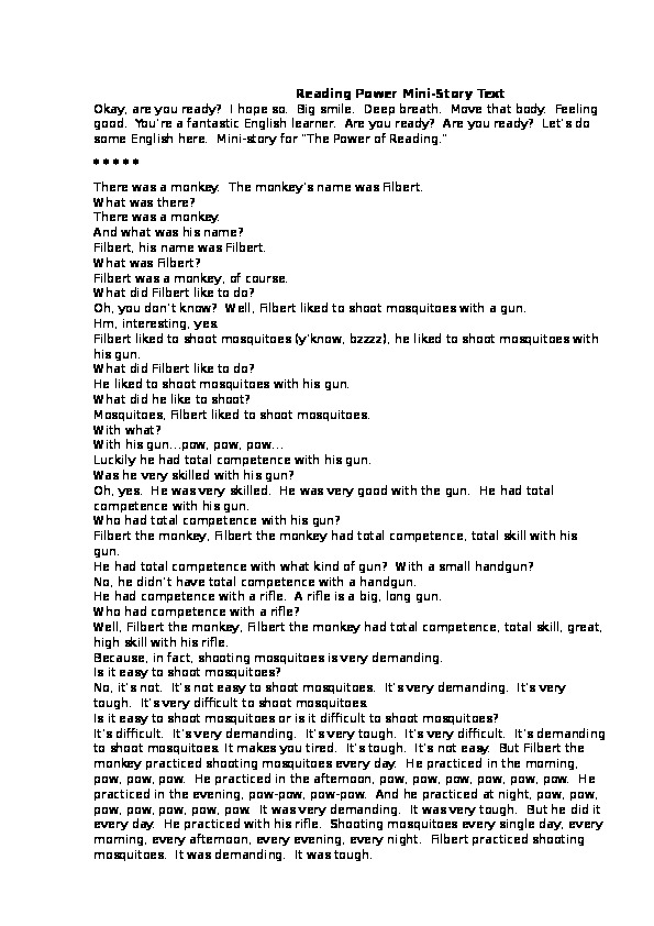 Обложка для материала Reading Power Mini-Story Text