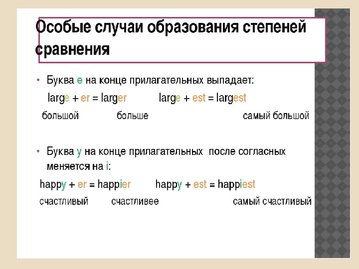 Правило сравнительная. Степени сравнения прилагательных 4 класс. Степени сравнения прилагательных 4 класс правило. Сравнительная степень прилагательных в английском языке 4 класс. Особые случаи образования степеней сравнения.