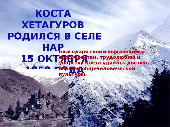 Карта коста хетагурова