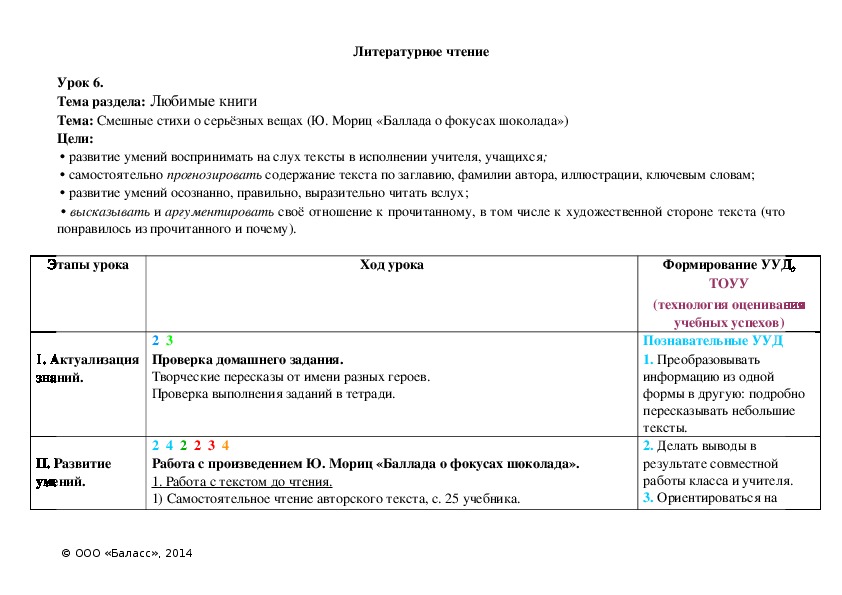 Обложка для материала Смешные стихи о серьёзных вещах (Ю. Мориц «Баллада о фокусах шоколада»)