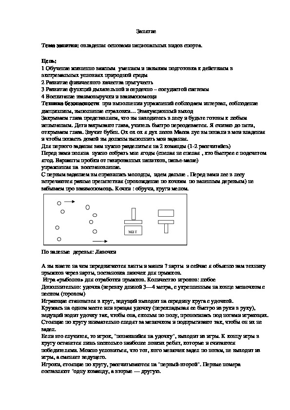 Обложка для материала овладения основами национальных видов спорта