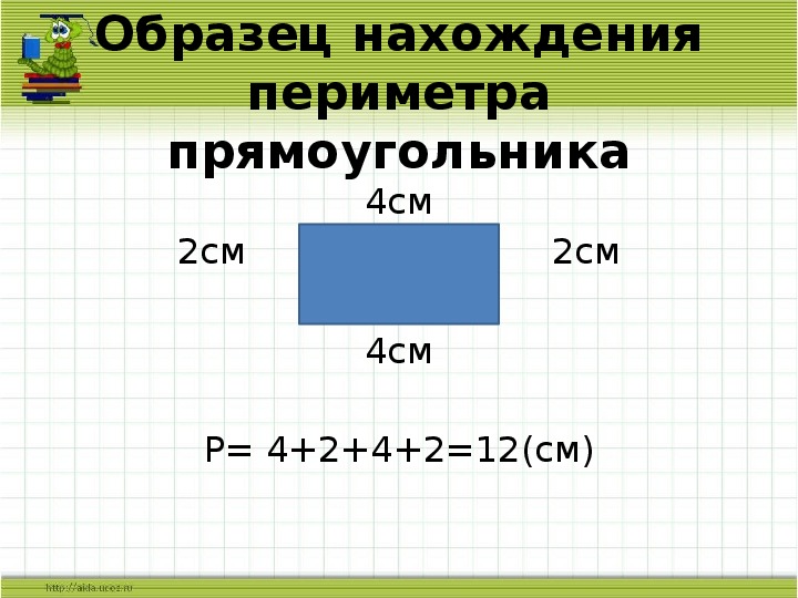 Нахождение периметра прямоугольника 2 класс презентация