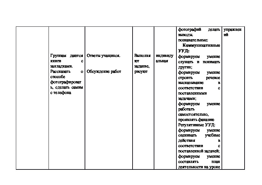 План репортажа 8 класс изо