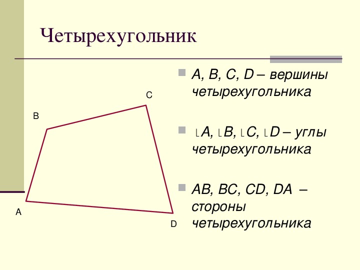План-конспект урока по математике на тему "Четырехугольники", 5 класс