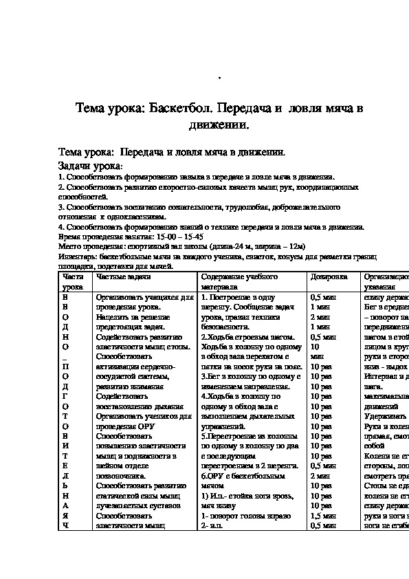 Обложка для материала : Баскетбол. Передача и  ловля мяча в движении.