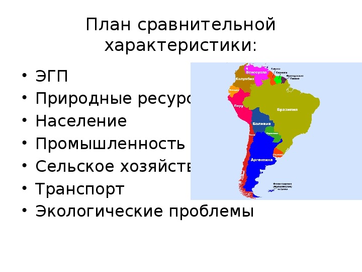 Латинская америка кратко география