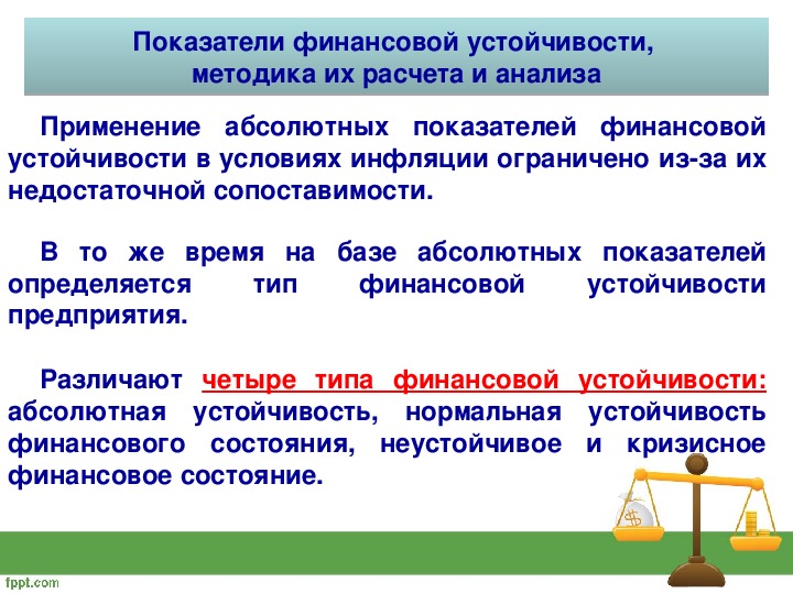 Анализ финансовой устойчивости презентация