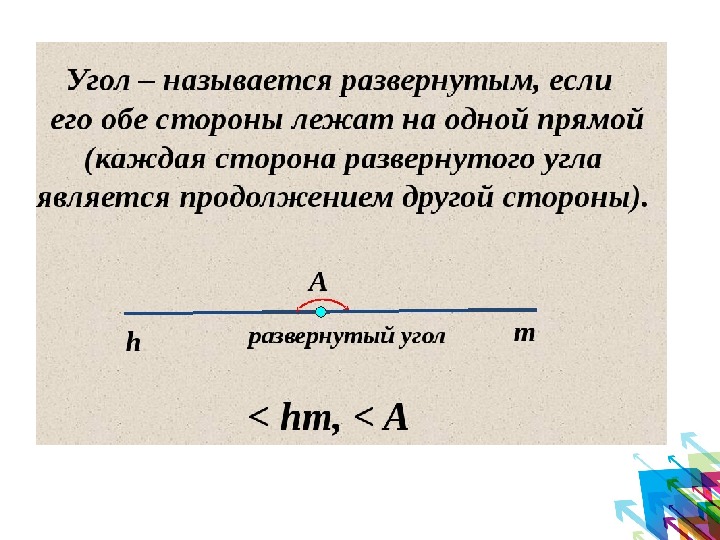 Презентация на тему луч и угол