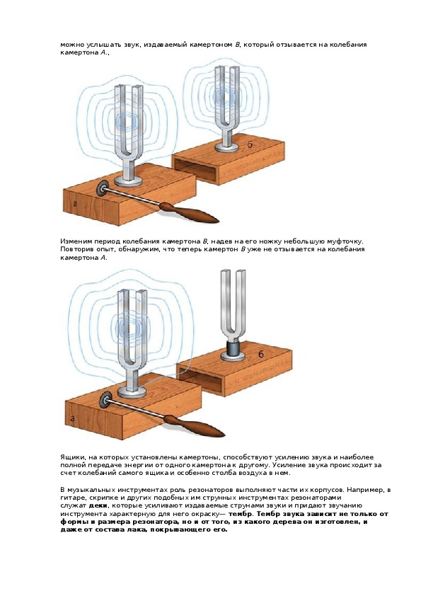 Звуковой резонанс презентация 9 класс физика