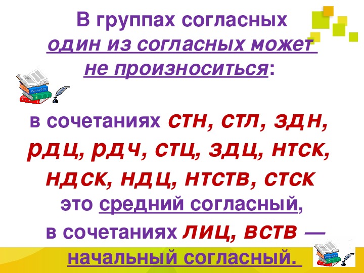 Непроизносимые согласные