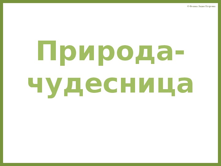 Обложка для материала Интерактивная книжка "Природа-чудесница"